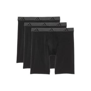 4813987 Adidas Athletic Fit Microfiber Long Boxer Brief Underwear 3-Pack