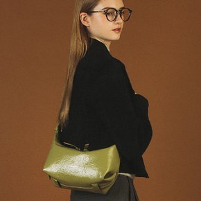 3way belted mini hobo bag  _ Olive