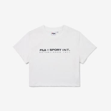 휠라 인터내셔널 크롭 티셔츠 (FS2RSF2172F_OWH)