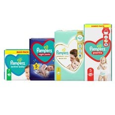 팸퍼스 유럽산 베이비드라이 기저귀 팬티 밴드 1 2 3 4 5 6 7 단계 pampers
