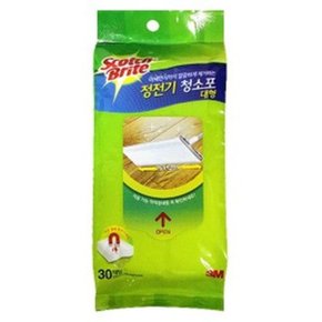 3M 일회용 청소포 걸레 티슈 청소 와이퍼 30매 대 (W7FDA47)