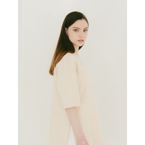 SIDE LINE OVERFIT SLEEVE (CREAM)