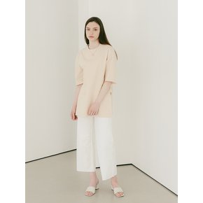 SIDE LINE OVERFIT SLEEVE (CREAM)