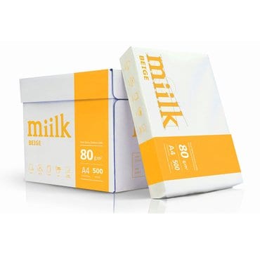 miilk 밀크 베이지 A4 복사용지 A4용지 미색 2500매 1박스