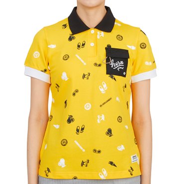 혼가먼트 골프웨어 여성 반팔티셔츠 HCW 2A AP03 YELLOW