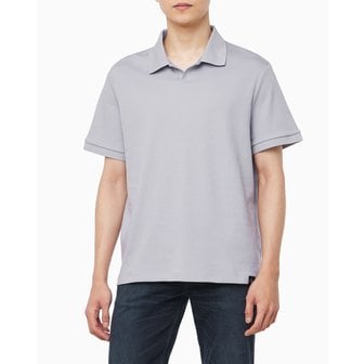 Calvin Klein Jeans 남성 드롭 니들 오픈 카라 폴로 반팔 티셔츠(4RB282G)