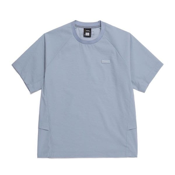 [여주점] N252UTS310 피오토스 우븐 세미오버핏 반팔 티셔츠 STEEL BLUE