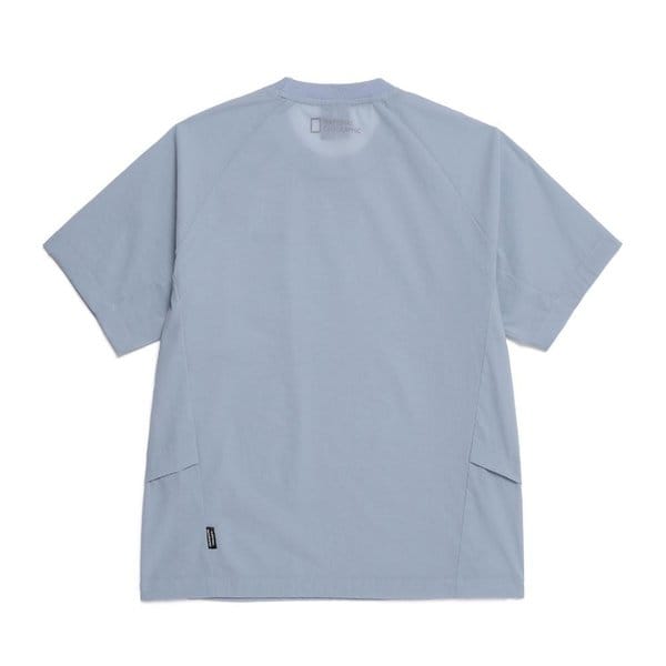 [여주점] N252UTS310 피오토스 우븐 세미오버핏 반팔 티셔츠 STEEL BLUE
