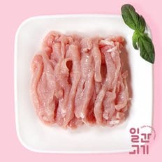 [냉장]무항생제 한돈 등심 잡채용 500g