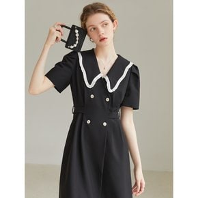 Wendy marine girl big lapel dress