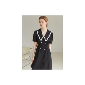 Wendy marine girl big lapel dress