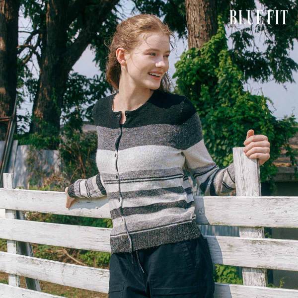 [론칭가69,000원→2만원↓]블루핏 알파카 혼방 레인보우 가디건