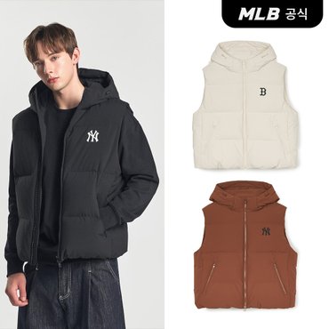 MLB [코리아공식] [MLB] 베이직 후드 패딩조끼 (3 COLOR)