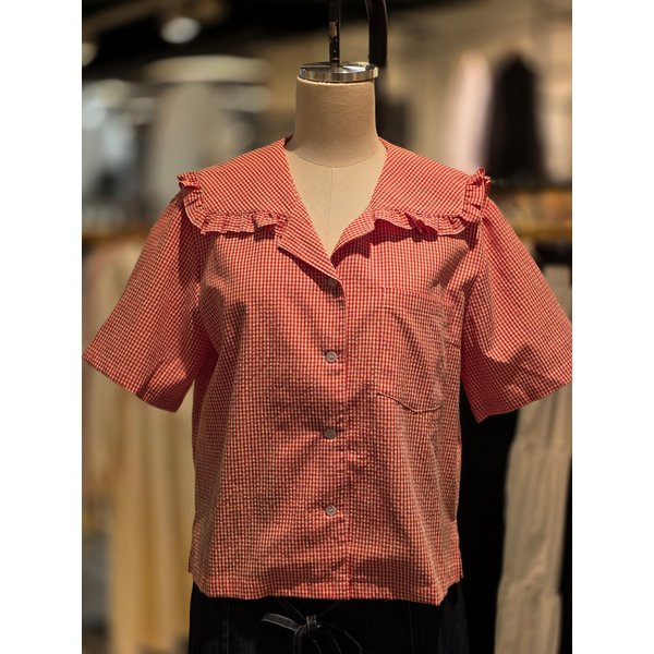 [파주점] 랩 세일러 오픈카라 레이스블라우스 AR2WB463