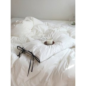 클린화이트 네이비리본 체온조절 사계절 차렵이불