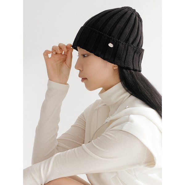 데일리 심플 비니 BK