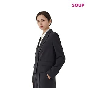 [코스트코제품] SOUP 여성 테일러드 크롭 재킷 665799 - 블랙 S/M/L (무료배송)
