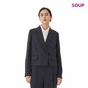 [코스트코제품] SOUP 여성 테일러드 크롭 재킷 665799 - 블랙 S/M/L (무료배송)