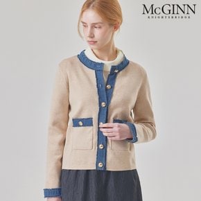 데님 트리밍 니트 가디건_MI6S1KC4551