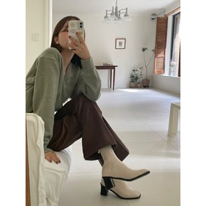 Line Span Heel Boots (2colors)