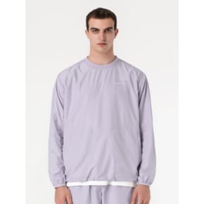 AIR THROUGH LONG SLEEVE WIND PULLOVER-LAVENDER