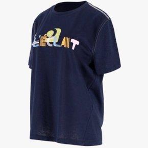 여성 여름 레터링 원포인트 반팔 티셔츠 (1J45310)