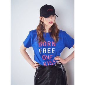 BORNFREEONEKISS TSHIRT_BL