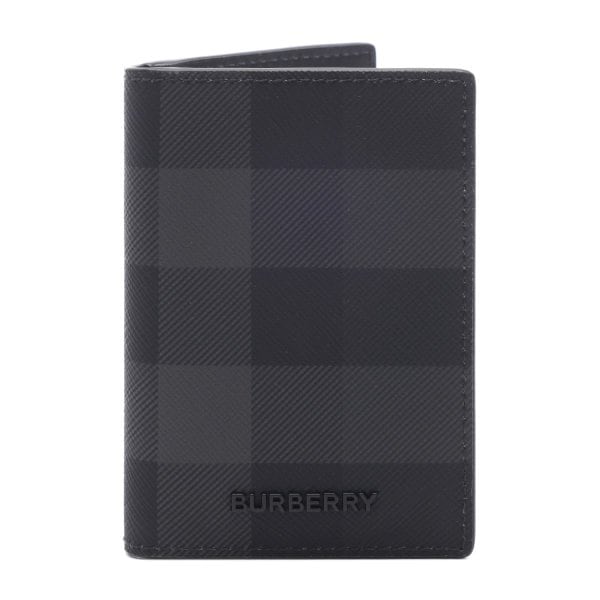 [부산점] 25FW 남성 체크 폴딩 카드지갑 (8070195 CHARCOAL 25F)