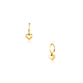 14K 하트 미니 원터치 귀걸이(ST25507E)