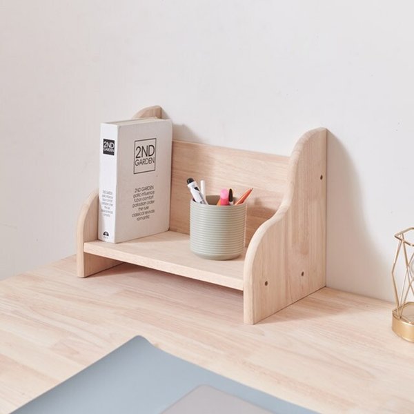 원목 책꽂이 1단 40cm P0000MFI (착불)