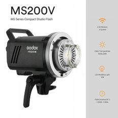 MS200-V MS200V 200W, 2.4G X 컴팩트 스튜디오 플래시 플래시 시스템 휴대용 플래시