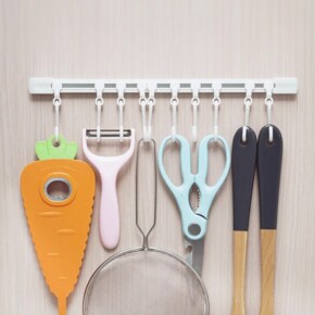 주방조리도구걸이대 주방국자걸이 무타공 조리도구걸이 30CM