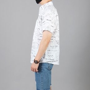 WCT 남성 빅사이즈 딸기 전판나염 반팔셔츠 남방 ~3XL