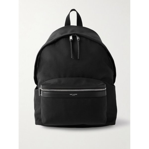 시티 가죽 트리밍 캔버스 백팩 46376663162991569