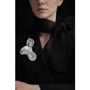 Revealed Core Brooch -Botswana agate