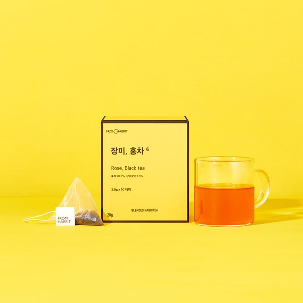 프롬해빗 블렌딩티 해비티 장미, 홍차 10티백 (2.0g x 10개, 20g) - SSG.COM