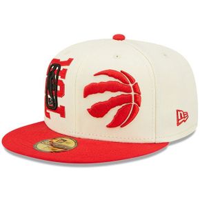 토론토 랩터스 2022 NBA 드래프트 59FIFTY 피티드 햇 모자 - 크림/레드 9155299