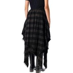 24FW 알13 스커트 R13WR321R390B BLACK PLAI BLACK PLAID