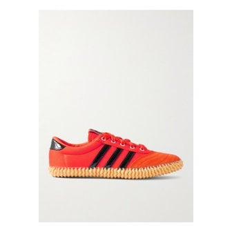 아디다스 발리 플림솔 스웨이드 페이턴트 가죽 트리밍 캔버스 스니커즈 46376663162926250