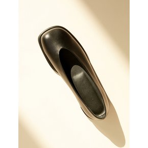 Lisa Flat Leather Black