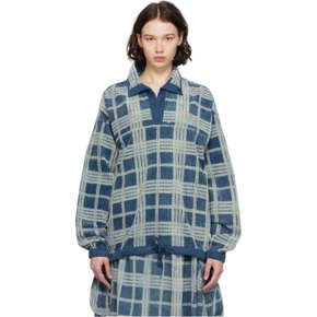 블루 폴라이트 스웨터 SSS24TPPOLCORINCH Indigo Check Corduro