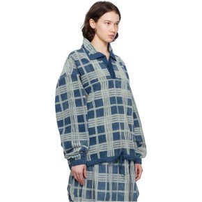 블루 폴라이트 스웨터 SSS24TPPOLCORINCH Indigo Check Corduro