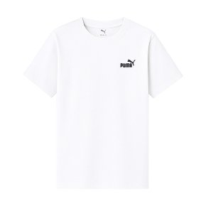 푸마 키즈 에센셜 스몰 로고 반팔티 화이트 684920-02