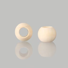 20mm 큰구멍 우드볼(나무구슬)(10개) [3265]