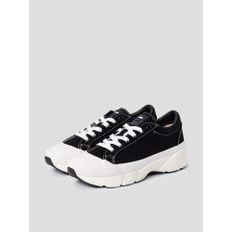 [COMFY301] Cotton Canvas Signature Sneakers Black (KF36K2MY15)