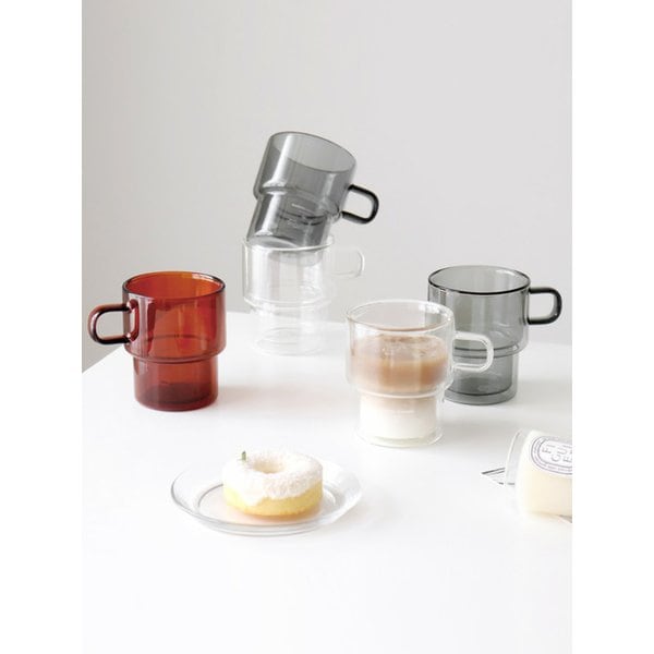 스태커블 더블글라스 머그 300ml 3컬러