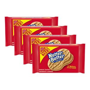  [해외직구] Nutter Butter 나비스코 너터버터 피넛 버터 샌드위치 쿠키 453g 4팩