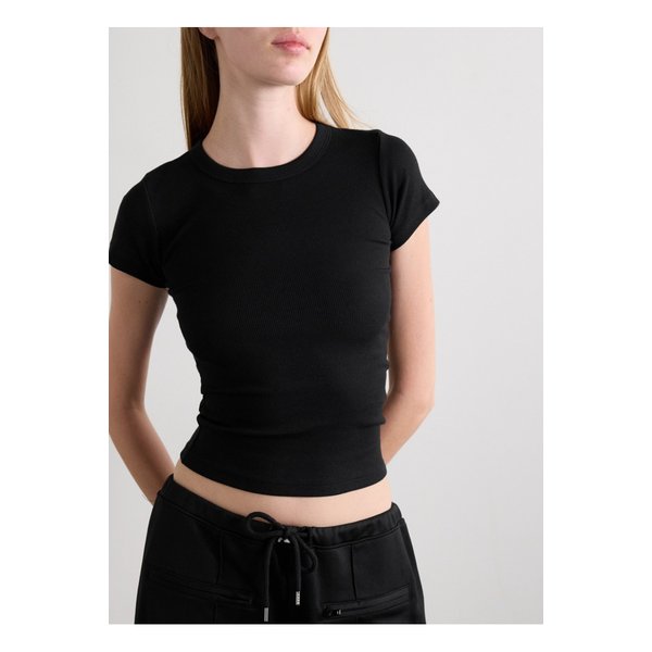 리셋 켈리 리브 코튼 블렌드 저지 티셔츠 1647597333855493