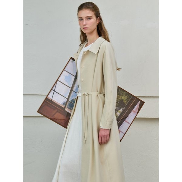 래글런 롱자켓 라이트베이지 J1949