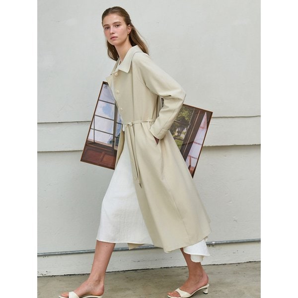 래글런 롱자켓 라이트베이지 J1949